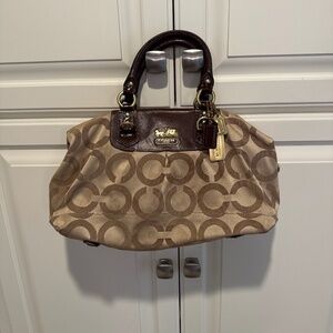 Coach Madison Signature Op Art Sabrina Satchel